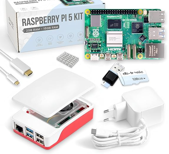 db-tronic Raspberry Pi 5 8 Go Starter Kit (Édition 128 Go)