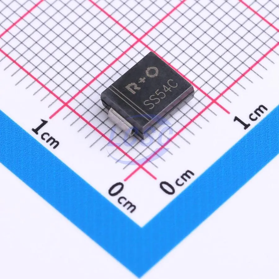 Top view of electronic component SS54C -