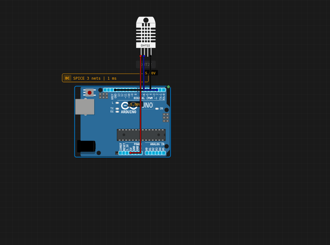 Simulation interactive dht22