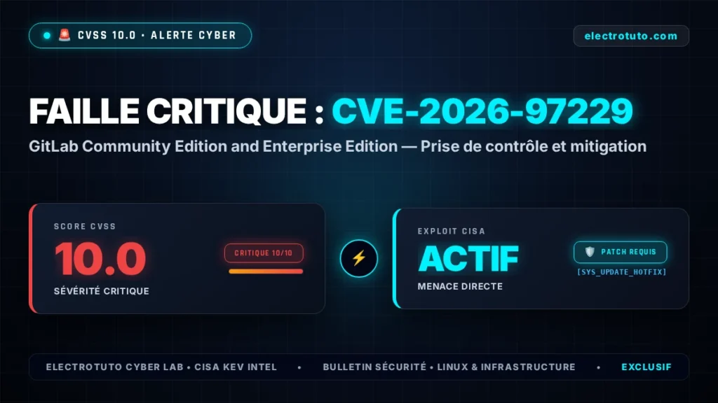 CVE-2026-97229 : Faille Critique sur GitLab Community Edition and Enterprise Edition - Diagnostic et Patch